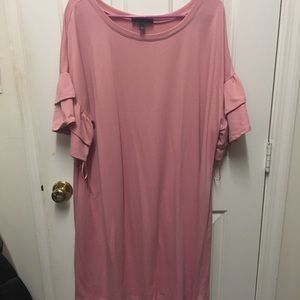 Lane Bryant Ruffle Sleeve Knit Swing Dress 18/20